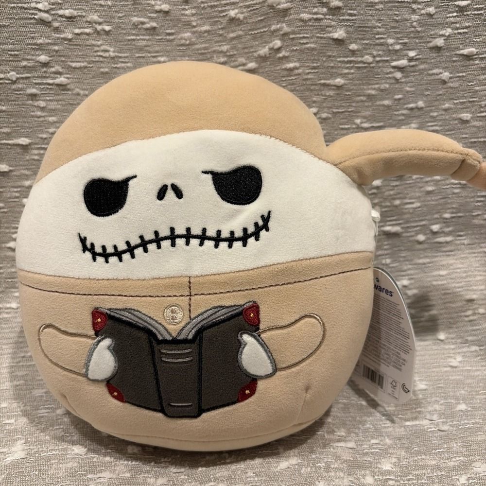 NWT Squishmallows Disney Nightmare Before Christmas 8" JACK‎ Skellington Pajamas